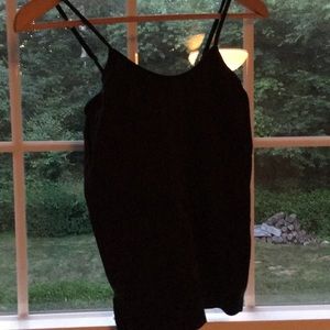 Black Scoop Neck Tank Top
